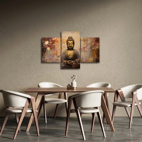 Kép - Buddha, festészet (90x60 cm)
