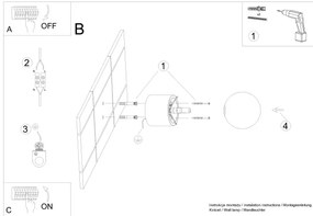 Sollux SL.1192 - Fali spotlámpa BOOMO 1xG9/8W/230V