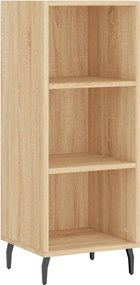 vidaXL sonoma tölgy színű szerelt fa tálalószekrény 34,5x32,5x90 cm