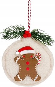 Karácsonyfa Medál Mézeskalács ember plüss lógó dekoráció az ünnepekre