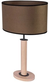 Spot-Light 7017400411539 - Asztali lámpa MERCEDES 1xE27/40W/230V tölgy