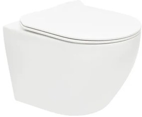 Ceramia S-Line Pro wc soft close ülőkével felakasztható fehér fényes felülettel hátsó kifolyással WC01R