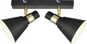 Biagio Italux fali-mennyezeti lámpa 40W E14 fekete-arany ipari