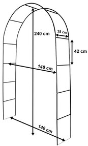 4Home Kerti íves növénytámasz