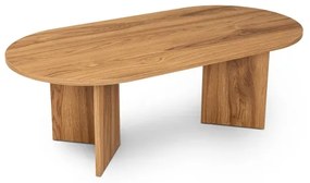 Kávésasztal OVAL 60x120 cm barna