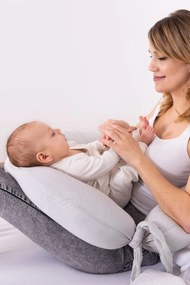 Muslin szoptatós párna, szürke