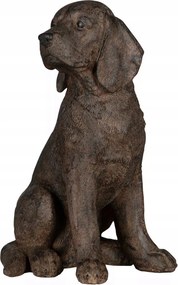 Beagle Fajta Kutya Figura realisztikus utánzat barna 33cm