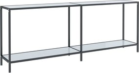 vidaXL fehér edzett üveg tálalóasztal 200 x 35 x 75,5 cm