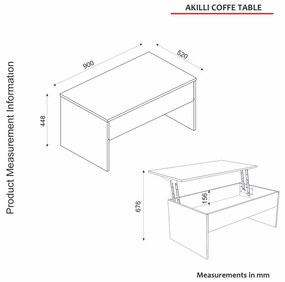 Dohányzóasztal Akinu (travertin)  . 1101352
