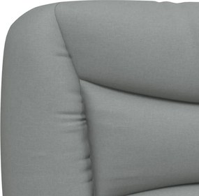 világosszürke szövet fejtámla párna Hvar 90 cm