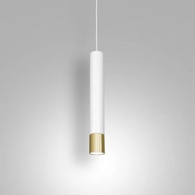 Csillár zsinóron NEST 1xGU10/8W/230V fehér/arany