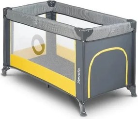 Lionelo - Utazóágy STEFI szürke/sárga