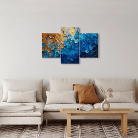 Kép - Kék-arany festmény (90x60 cm)