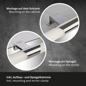 Briloner 2113-118 - LED fürdőszobai tükörmegvilágítás LED/12W/230V IP44 króm