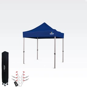 Összecsukható alumínium árusítóstand falak nélkül | BRIMO Exclusive Alu 2x2 m - falak nélkül - Kék