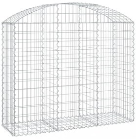 íves horganyzott vas gabion kosár 150x50x120/140 cm
