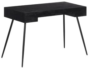 tömör újrahasznosított tíkfa íróasztal 117 x 56,5 x 75 cm