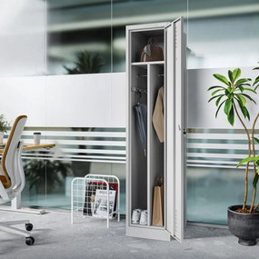 Fém BHP munkaszekrény szürke: KACPER 1 Plus