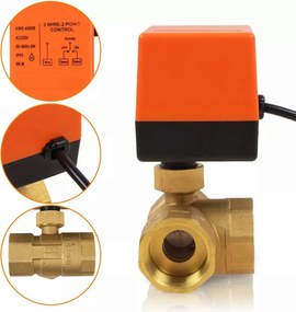 Háromutas mágnesszelep kapcsoló munkahengerrel 1 coll DN25 220V