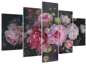 Kép - kerti virágok (150x105 cm)