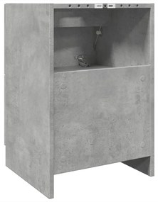 betonszürke szerelt fa mosdószekrény 40 x 37 x 59 cm