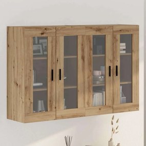 Fali Szekrények 2 pcs kézműves tölgy 69.5 x 34 x 90 cm