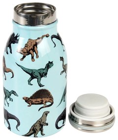 Világoskék rozsdamentes acél gyerek ivópalack 250 ml Prehistoric Land – Rex London