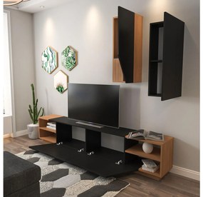 Nappali fal Ziva (fekete + teak) . 1102660