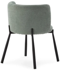 Mentazöld kárpitozott étkezőfotel szett 2 db-os Ginny – MOME