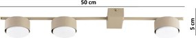 Brilagi - LED spotlámpa MONO 3xGX53/12W/230V bézs