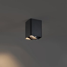 Design felületre szerelt spotlámpa fekete GU10 70mm forgatható és dönthető - Vox