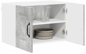 Fali konyhaszekrény 2 pcs Beton Szürke 60 x 31 x 40 cm Faanyag