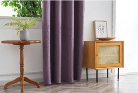 Sötétítő függöny DUNES VELVET 140x250 cm, lila Felfüggesztés: Fém gyűrűk