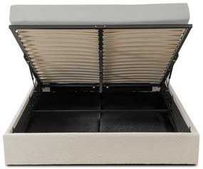 Krém Bouclé Franciaágy Ágyneműtartóval. 140x200 MARSYLIA