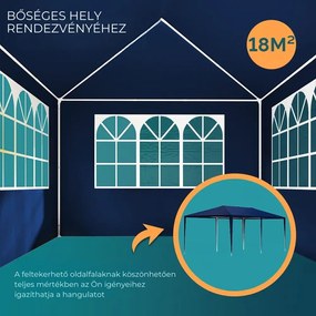 NEAPOL rendezvénysátor, 3x6m, kék Jurhan