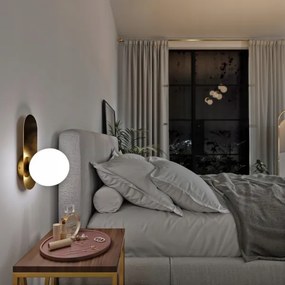 Fali lámpa 1xE27/40W/230V arany/fehér