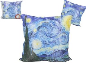 Párna 45x45cm,polyester, Van Gogh: Csillagos éj