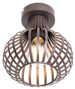 Modern mennyezeti lámpa barna 18 cm - Saffira