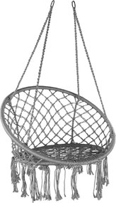 Szürke függőszék KOLUMBIA párnával