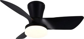 TRIO R64412132 RANDERS Ventilátoros lámpa Fekete LED IP20