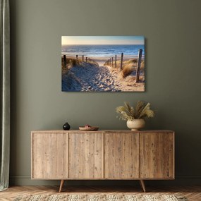 Kép - Út az északi-tengeri strandra, Hollandia (90x60 cm)