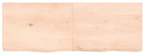 kezeletlen tömör tölgyfa fali polc 140x50x(2-6) cm