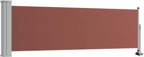 vidaXL barna kihúzható oldalsó terasz napellenző 80 x 300 cm