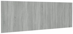 szürke sonoma színű szerelt fali fejtámla 240 x 1,5 x 80 cm