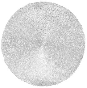 Ezüstszínű tányéralátét, ⌀ 38 cm - Tiseco Home Studio