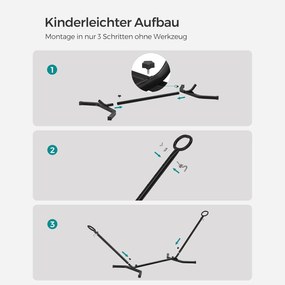 Függőágy, 210 x 150 cm-es függőágy állvánnyal, bézs