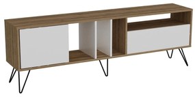 TV asztal/Szekrény Mistique 180 (dió + fekete + fehér) . 1102366