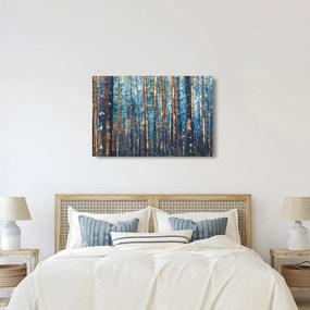 Kép - téli erdő (90x60 cm)