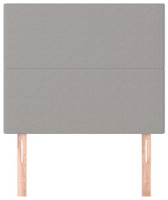 világosszürke szövet fejtámla 90x5x118/128 cm