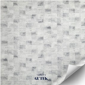 Fali tapéta, dekoratív krémszínű háttér, négyzetek, 6759-20